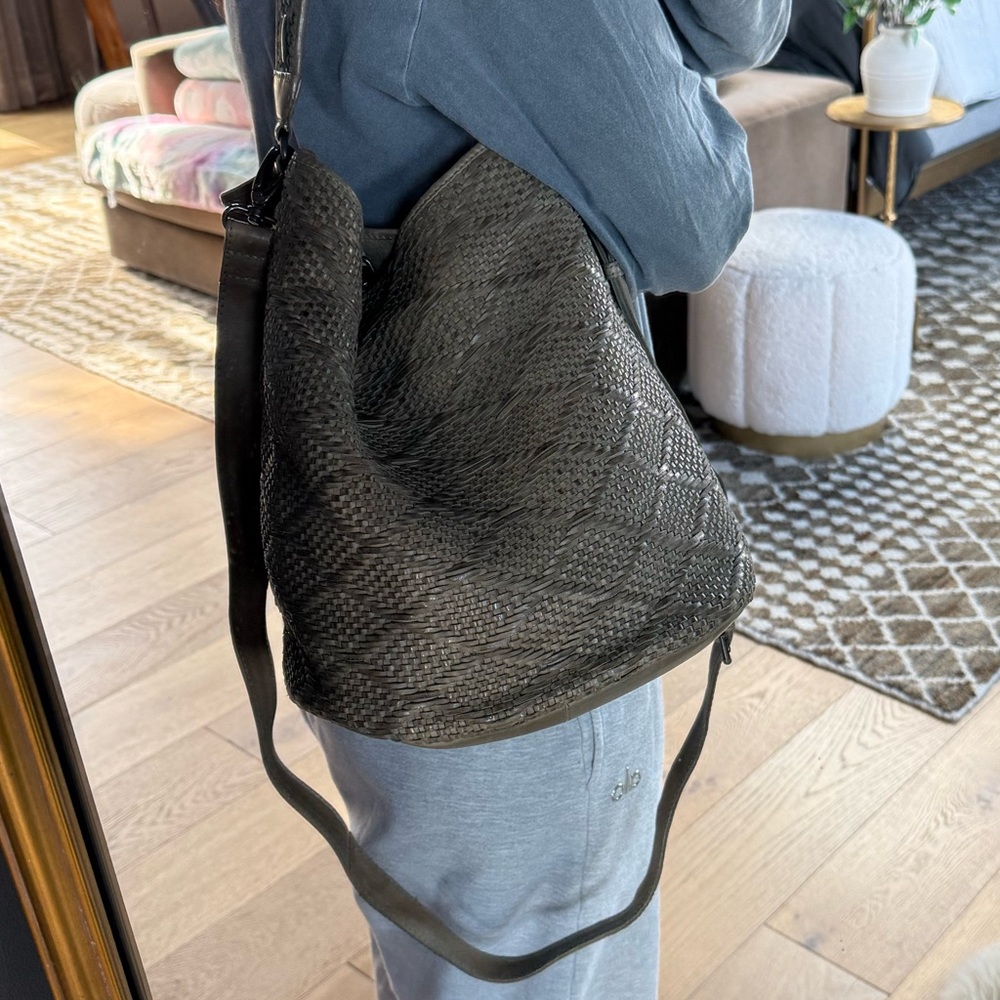 Olive Green Bucket Bag - Picture 4 of 13